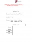 INFORME DE LABORATORIO Nº 2 - ELASTICIDAD Y RESISTENCIA DE MATERIALES