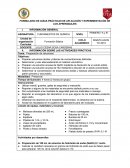 INFORMACIÓN SOBRE LAS ACTIVIDADES PRÁCTICAS Tema: Preparación de soluciones