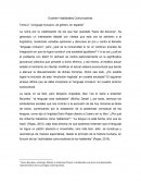 Tema 2: “Lenguaje inclusivo, de género, en español”