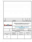 PROCEDIMIENTO DE LEVANTAMIENTO TOPOGRÁFICO