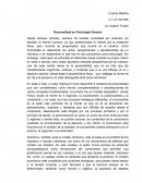 Personalidad en Psicología General
