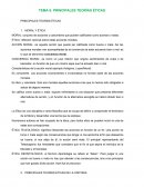 PRINCIPALES TEORÍAS ÉTICAS