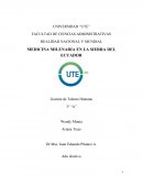 Tesina medicina milenaria en la sierra ecuatoriana