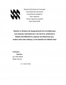 Sistema de Aseguramiento de la Calidad para una empresa manufacturera o de servicio