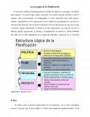 La Jerarquía de la Planificación