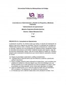 PROYECTO # 3. Consultoría en Operaciones