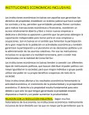 Instituciones economicas inclusivas