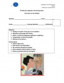 Prueba de Lenguaje y Comunicaciones. “Para que no me olvides”