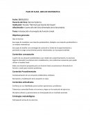 Funciones plan de clases. Introducción al concepto de Función Lineal