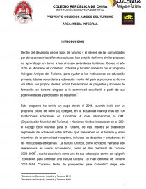 COLEGIOS AMIGOS DEL TURISMO. Página 1