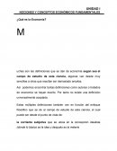 NOCIONES Y CONCEPTOS ECONÓMICOS FUNDAMENTALES