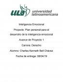 Proyecto: Plan personal para el desarrollo de la inteligencia emocional