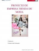 PROYECTO DE EMPRESA TIENDA DE MODA