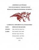 La mora en el cumplimiento de las obligaciones