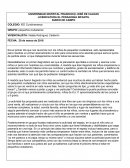 LICENCIATURA EL PEDAGOGÍA INFANTIL DIARIO DE CAMPO