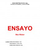 Ensayo Max Weber