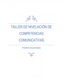 Taller de nivelación de competencias comunicativas