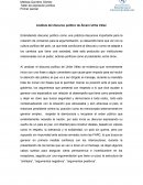 Análisis del discurso político de Álvaro Uribe Vélez