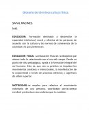 Glosario de términos cultura física