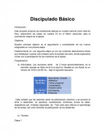 Discipulado basico. Página 1