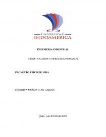 VALORES Y DERECHOS HUMANOS.. Página 1