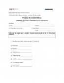 Prueba de matemática. Unidad 2: ¿Aprendes matemática en la naturaleza?