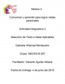 Comunicar y aprender para lograr metas personales