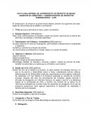 PAUTA PARA ENTREGA DE ANTEPROYECTO DE PROYECTO DE GRADO