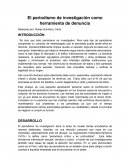 El periodismo de investigación como herramienta de denuncia