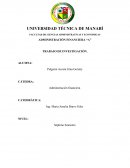 Administración financiera Maderas “Los laureles”