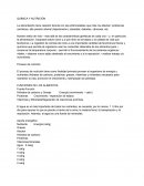 QUÍMICA Y NUTRICIÓN