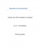 Reportes de evaluación Jardín de niños Federico Froebel