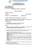 IMPORTANCIA DE LA COMUNICACIÓN Y EL LENGUAJE