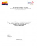 Afianzar la motivación y la conducta en valores como base para el avance y desarrollo académico de los patriotas del ambiente “Andres Bello"