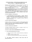 CONVENIO ENTRE LA MUNICIPALIDAD PROVINCIAL DE HUANCAVELICA Y MERCEDES ROQUE LIMA