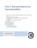 Normatividad en los biocombustibles