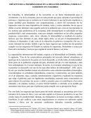 IMPACTO DE LA INFORMALIDAD EN LA RELACIÓN EMPRESA, FAMILIA Y GOBIERNO EN COLOMBIA