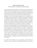 Opinión crítica sobre el texto: “La Criminalística y la Criminología, auxiliares de la justicia”