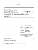 Resolución de ecuaciones diferenciales parciales