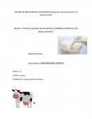Analisis de muestras de alimentos y bebidas alcohólicos con base a normas