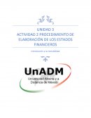 PROCEDIMIENTO DE ELABORACION DE ESTADOS FINANCIEROS