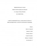 CAMPAÑA DE PROMOCIÓN PARA LA DONACIÓN DE SANGRE Y EL FORTALECIMIENTO DE LA SALUD EN EL MUNICIPO SAN CRISTOBAL