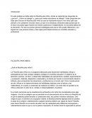 FILOSOFÍA PARA NIÑOS ¿Qué es filosofía para niños?