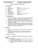 SILABO DE TEORIA DE COMUNICACIONES