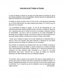 La importancia del trabajo en equipo