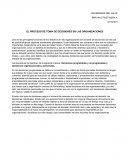 EL PROCESO DE TOMA DE DECISIONES EN LAS ORGANIZACIONES