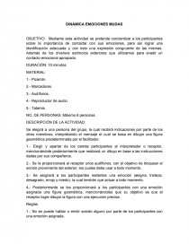 DINÁMICA EMOCIONES MUDAS. Página 1
