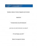 Que tipo de administracion se aplica