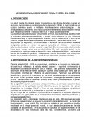 AUMENTO TASA DE DEPRESIÓN NIÑAS Y NIÑOS EN CHILE