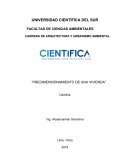 Predimensionamiento de una vivienda